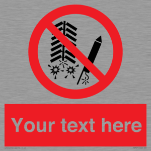 Custom prohibition Do not set off fireworks